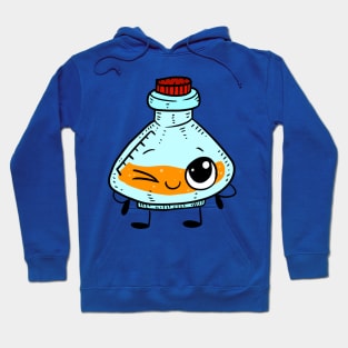 a cute kawaii doodle of a science laboratory bottle. Hoodie